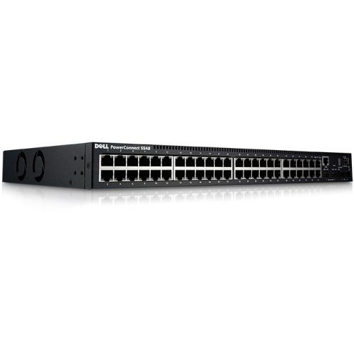 델 Dell PowerConnect 5548 Switch Managed 48 x 10/100/1000 + 2 x 10 Gigabit SFP+ Desktop, Rack mountable