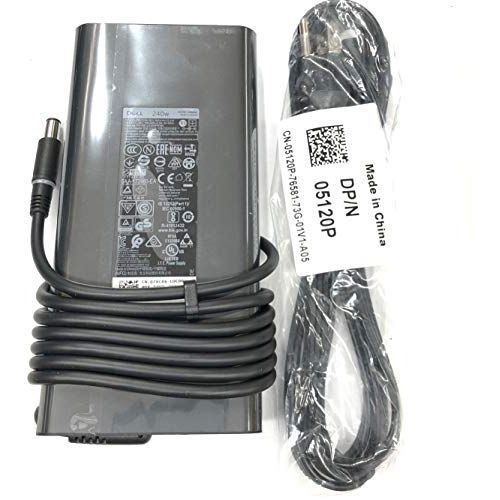 델 New Version Slim Dell 240 Watt Replacement AC Adapter for Dell Precision 7730 P/N: KJXPP 450 AHHE