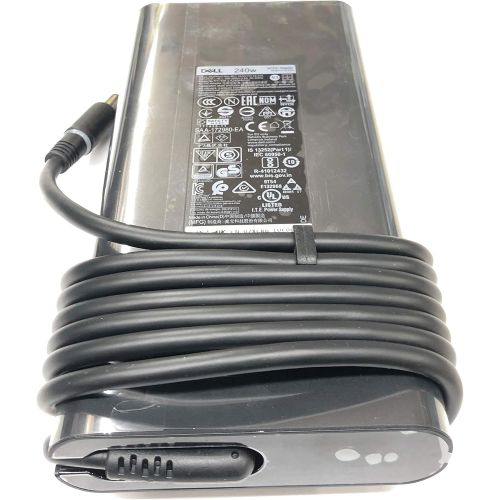 델 New Version Slim Dell 240 Watt Replacement AC Adapter for Dell Precision 7730 P/N: KJXPP 450 AHHE