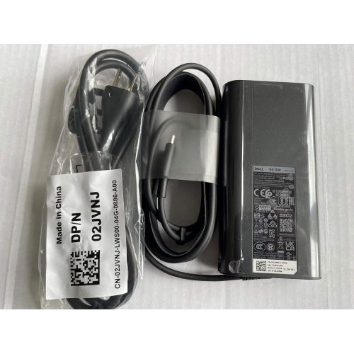 델 New Replacement Dell 90W USB C R2M8K 0R2M8K AC Adapter for Dell Latitude 5310 2 in 1, Latitude 5410, Latitude 5510, Precision 3550, Latitude 9410 2 in 1, XPS 15 (9500), Latitude 95