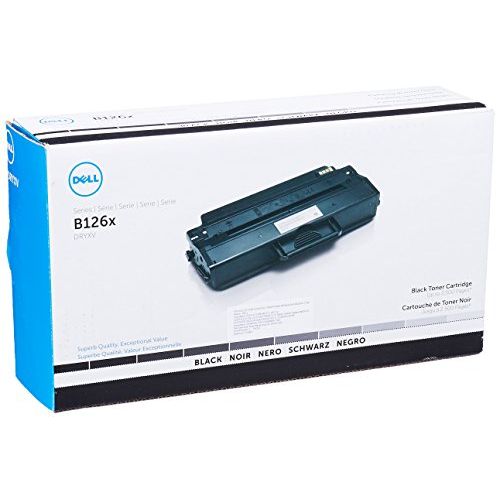 델 Dell DRYXV Toner Cartridge B1260dn/B1265dnf/B1265dfw Laser Printers, Black, One Size