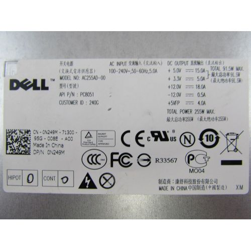 델 Dell OptiPlex 760 780 960 Desktop 255W Mini ITX Power Supply N249M AC255AD 00