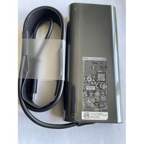 델 Original Replacement Dell 130W USB C/USB Type C AC Adapter for Dell XPS 15 9575 2 in 1, Precision 5530 2 in 1, DP/N 0M0H25/M0H25, 0K00F5/K00F5, DA130PM170, HA130PM170, 450 AHOM, T4