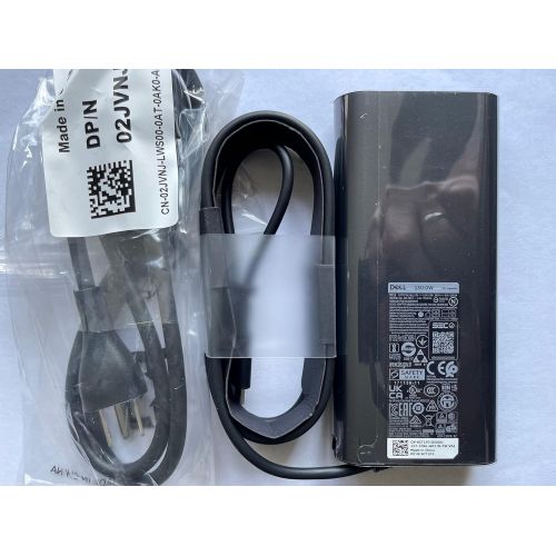 델 Original Replacement Dell 130W USB C/USB Type C AC Adapter for Dell XPS 15 9575 2 in 1, Precision 5530 2 in 1, DP/N 0M0H25/M0H25, 0K00F5/K00F5, DA130PM170, HA130PM170, 450 AHOM, T4