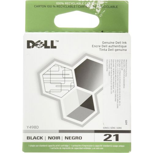 델 Dell Y498D Series 21 Standard Capacity Black Cartridge for V313w V515w P513w V715w P713w Ink