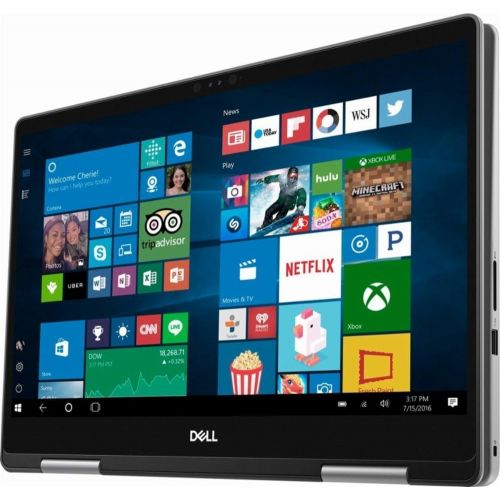 델 2018 Dell Inspiron 15 7000 15.6 2 in 1 FHD Touchscreen Laptop Computer, 8th Gen Intel Quad Core i5 8250U up to 3.40GHz, 8GB DDR4, 256GB SSD, 2x2 802.11ac WiFi, Backlit Keyboard, Wi