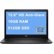 Flagship Dell Inspiron 15 3000 3583 Laptop Computer 15.6 HD Anti Glare Display Intel Pentium Gold 5405U 16GB DDR4 512GB SSD Intel UHD Graphics 610 Webcam Win10