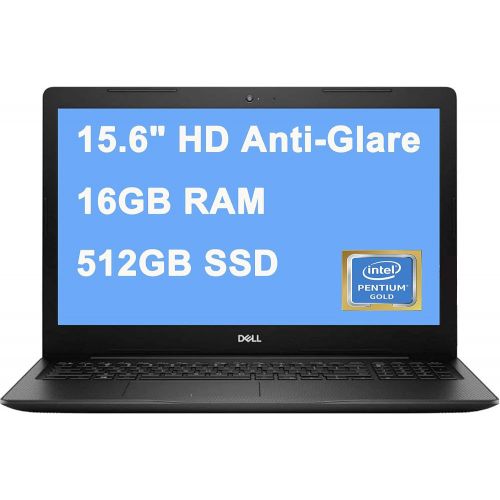 델 Flagship Dell Inspiron 15 3000 3583 Laptop Computer 15.6 HD Anti Glare Display Intel Pentium Gold 5405U 16GB DDR4 512GB SSD Intel UHD Graphics 610 Webcam Win10