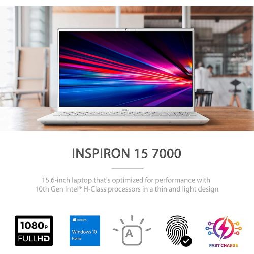 델 Dell Inspiron 15 Plus 7501 Touchscreen 15.6” FHD Laptop, Core i5 10300H, Backlit KB, Fingerprint, Webcam, Wi Fi 6, USB C, HDMI, Intel UHD Graphics, Windows 10 Home, 16GB RAM, 512GB