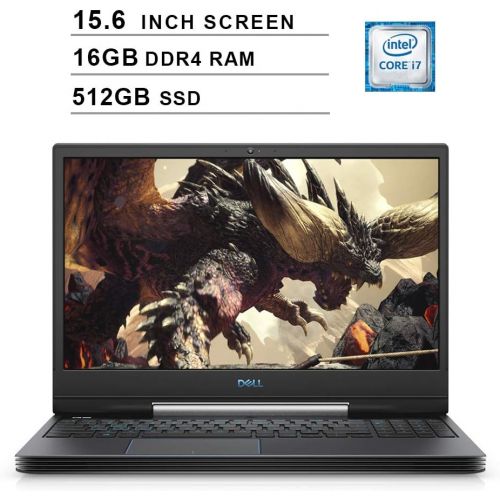 델 2020 Dell G5 15 5590 15.6 Inch FHD Gaming Laptop (9th Gen Intel 6 Core i7 9750H up to 4.5 GHz, 16GB RAM, 512GB SSD, NVIDIA GeForce RTX 2060, Bluetooth, WiFi, HDMI, Windows 10) (Bla