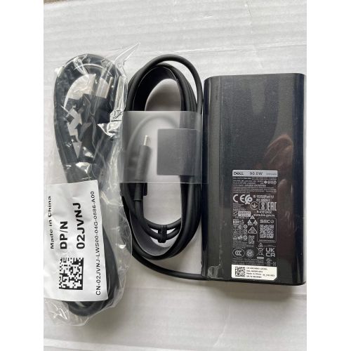 델 New Replacement for Dell 90W USB Type C AC Adapter for Latitude 7410, XPS 17 (9700), Precision 5550, Precision 5750, Latitude Chromebook 14 7410 2 in 1, 0R2M8K, LA90PM170, CF2YR, 4