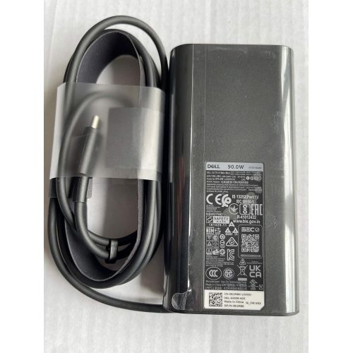 델 New Replacement for Dell 90W USB Type C AC Adapter for Latitude 7410, XPS 17 (9700), Precision 5550, Precision 5750, Latitude Chromebook 14 7410 2 in 1, 0R2M8K, LA90PM170, CF2YR, 4