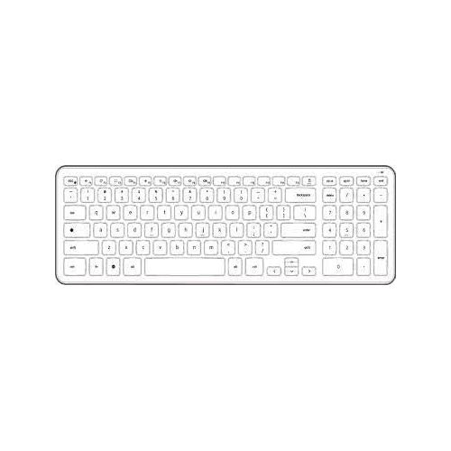 델 New Compact and Slim DELL KM713 Wireless Chrome Keyboard