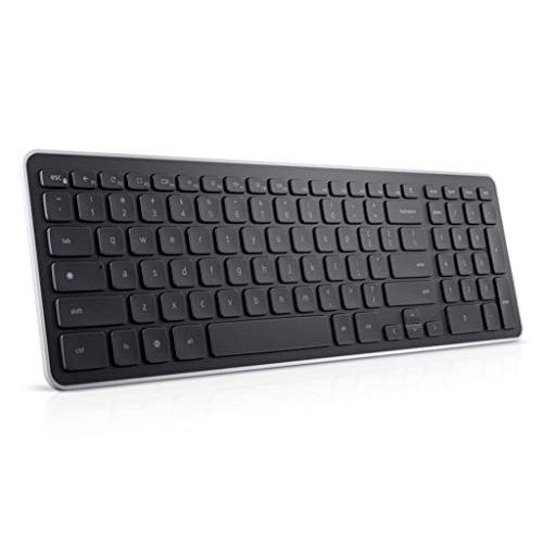 델 New Compact and Slim DELL KM713 Wireless Chrome Keyboard