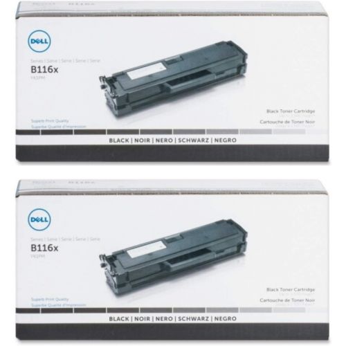 델 Dell YK1PM Toner Cartridge 2 Pack for B1160, B1160w Laser Printers