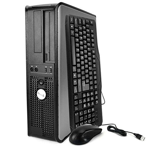 델 Dell Optiplex 760 Desktop PC with New Keyboard and Mouse (Intel Core 2 Duo 2.8 GHz Processor, New 4GB Ram, 250GB HDD, DVD ROM)