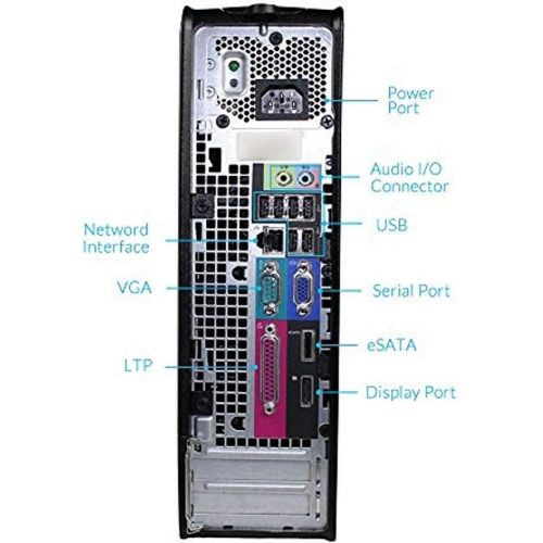 델 Dell Optiplex 760 Desktop PC with New Keyboard and Mouse (Intel Core 2 Duo 2.8 GHz Processor, New 4GB Ram, 250GB HDD, DVD ROM)