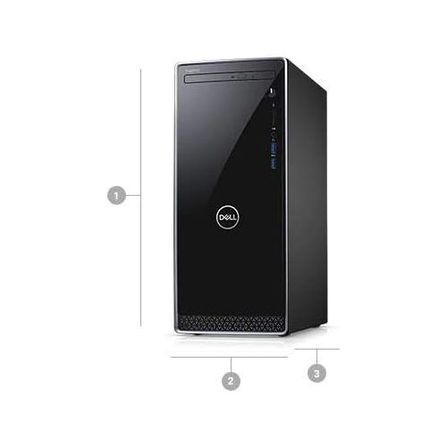 델 Latest_Dell Inspiron High Performance Desktop, 8th Generation Intel Core I5 8400 Processor, 8GB RAM, 1TB Hard Drive, DVD R/W, Wireless+Bluetooth, HDMI, Windows 10