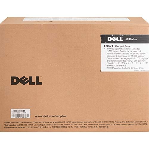 델 Dell F362T Toner Cartridge 5230n/5230dn/5350dn Laser Printers,Black,7 x 12 x 16