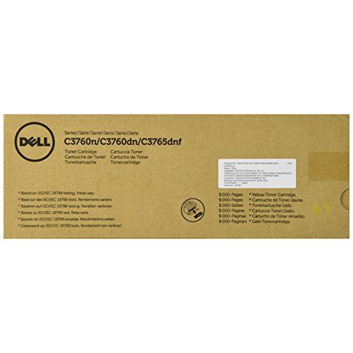 델 Dell MD8G4 Toner Cartridge C3760N/C3760DN/C3765DNF Color Laser Printer, Yellow