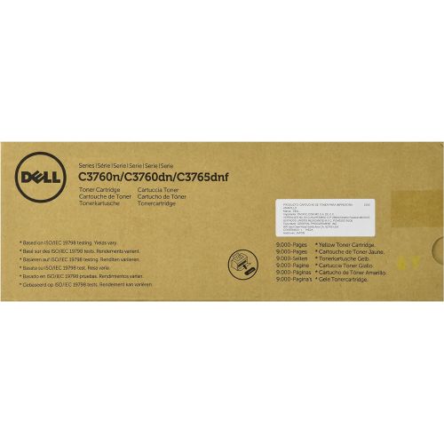 델 Dell MD8G4 Toner Cartridge C3760N/C3760DN/C3765DNF Color Laser Printer, Yellow