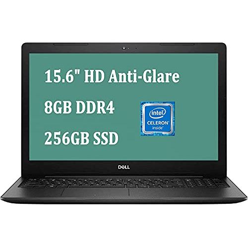 델 Dell Inspiron 15 3000 Premium Laptop I Intel Core Celeron 4205U I 15.6 HD Anti Glare Display I 8GB DDR4 256GB SSD I HDMI WiFi Webcam Intel UHD Graphics Win 10