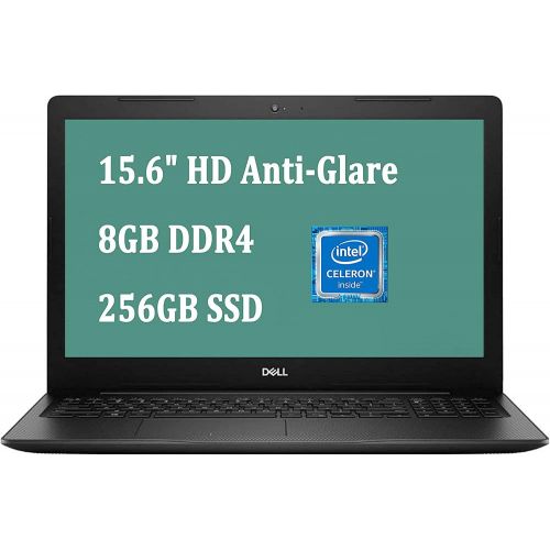 델 Dell Inspiron 15 3000 Premium Laptop I Intel Core Celeron 4205U I 15.6 HD Anti Glare Display I 8GB DDR4 256GB SSD I HDMI WiFi Webcam Intel UHD Graphics Win 10