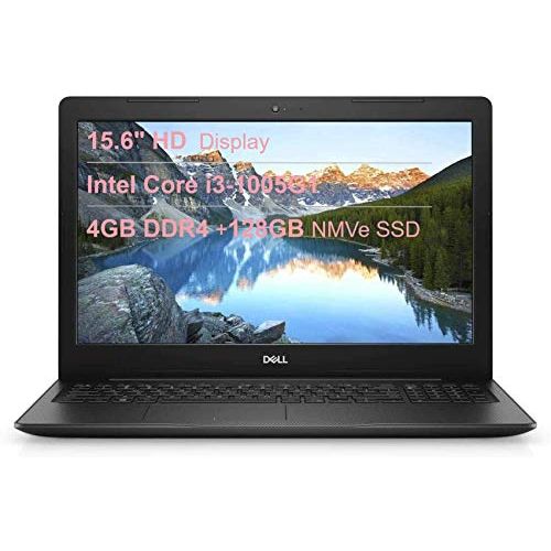 델 Dell 3593 15.6“ HD Anti Glare LED Backlit Laptop, Intel Core i3 1005G1 up to 3.4GHz, 4GB DDR4, 128GB NVMe SSD, HDMI, 802.11ac, Bluetooth 4.1, Webcam, Windows 10 in S Mode