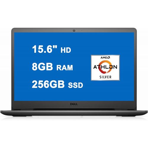 델 Dell Flagship Inspiron 15 3000 Laptop Computer 15.6 HD Anti Glare Display AMD Athlon Silver 3050U (Beats i5 7200U) 8GB DDR4 256GB SSD Webcam MaxxAudio Win 10