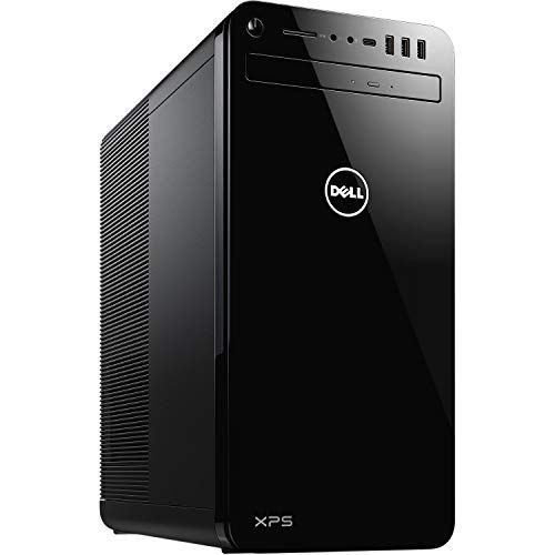 델 Dell 8930 XPS Tower Desktop Computer, 9th Generation Intel Core i7 9700, NVIDIA GeForce GTX 1050Ti 4GB Graphics, 256GB SSD plus 1TB HDD, 16GB Memory, Windows 10 Home, DVD RW, Black