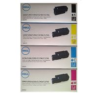 Dell (810WH, WM2JC, XMX5D, C5GC3) Complete High Yield 4 Color Toner Cartridge Set