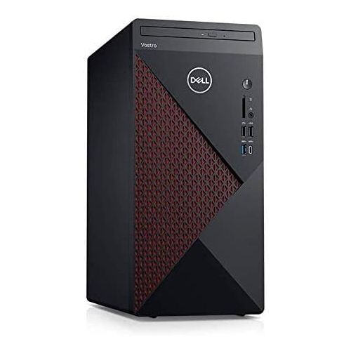 델 Newest Dell Vostro 5000 Series 5890 Tower Business Desktop Computer, 10th Gen Intel Core i5 10400 6 Core Processor, 16GB RAM, 256GB SSD + 1TB HDD, HDMI, DisplayPort, DVD, Wi Fi, Wi