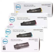Dell 4 Color High Yield Toner Cartridge Set for H625, H825, S2825 Laser Printers