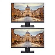 Dell E2420H 24 Inch FHD (1920 x 1080) LED Backlit LCD IPS Monitor with DisplayPort VGA Ports 2 Pack (25WFD)