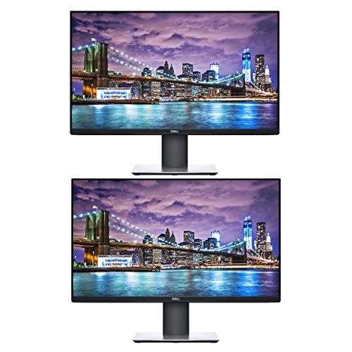 델 Dell P2719H 27 Inch Full HD (1920 x 1080) IPS LED Backlit Monitor 2 Pack with USB, HDMI, VGA, and DisplayPort