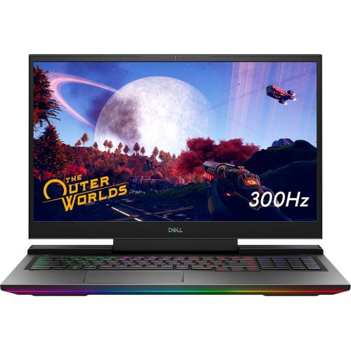 델 Dell G7 17.3 FHD 300Hz Widescreen LED Gaming Laptop Intel Core i7 10750H Processor 16GB RAM 512GB SSD NVIDIA GeForce RTX 2070 RGB Keyboard Windows 10 Home Black