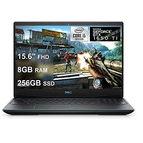 델 Flagship Dell G5 15 Gaming Laptop 15.6 FHD WVA Display 10th Gen Intel 4 Core i5 10300H (Beat I7 8850H) 8GB RAM 256GB SSD GeForce GTX 1650 Ti 4GB Backlit USB C Win10