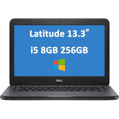 델 Dell Latitude 3000 3310 13.3 IPS HD Business Laptop (Intel Quad Core i5 8265U (Beats i7 7500U), 8GB DDR4 RAM, 256GB PCIe M.2 SSD) Type C (DisplayPort), HDMI, Webcam, RJ 45, Windows