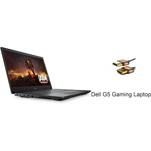 델 2021 Flagship Dell G5 15 Gaming Laptop 15.6 FHD Display 10th Gen Intel 6 Core i7 10750H 32GB RAM 512GB SSD GeFore GTX1660 Ti 6GB Thunderbolt Backlit USB C Win10 Black + HDMI Cable