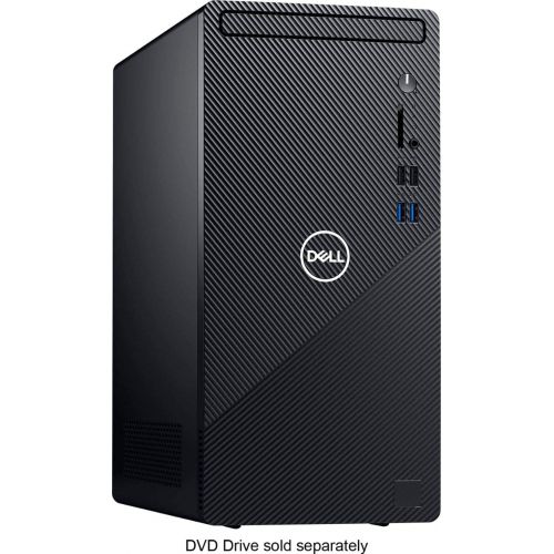 델 Dell Inspiron Desktop 3880 10th Gen Intel i3 10100, 8GB RAM, 256GB SSD, DVD+/ RW, Windows 10 Home