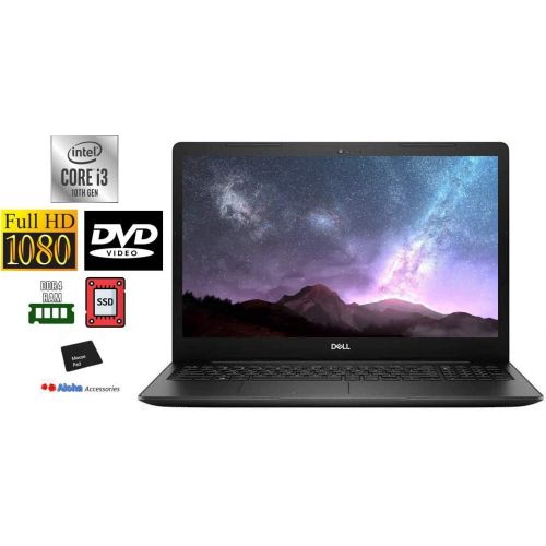 델 Dell Inspiron 3793 Premium 17.3 FHD 1080P Non Touch Laptop Computer Intel 10th Gen i3 1005G1 up to 3.4GHz 8GB RAM 1TB HDD Webcam DVD RW HDMI WiFi Windows 10 Home, Aloha Bundle