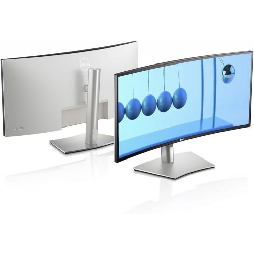 델 Dell U3421WE UltraSharp Curved Monitor, 34.14 Inch Ultrawide Monitor WQHD (3440 x 1440p at 60Hz), in Plane Switching Technology, 100mmx100mm VESA Mounting Support, Platinum Silver