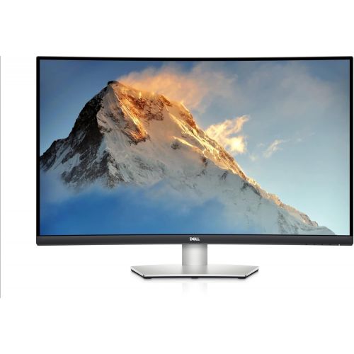 델 2021 Newest Dell 32” Curved 4K UHD VA Ultra Thin Bezel Monitor, ADM FreeSync, HDMI, DisplayPort, Built in Speakers, VESA Certified