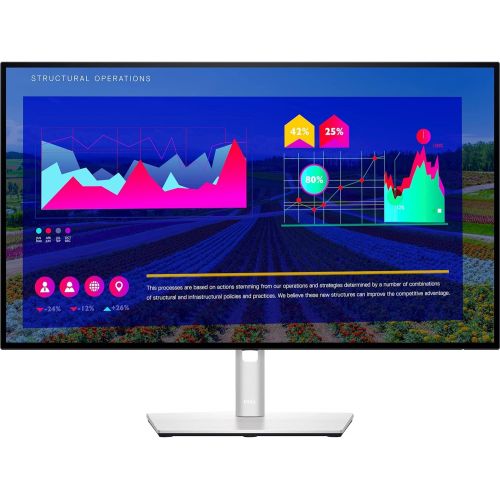 델 Dell U2722D 27 inch QHD (2560 x 1440) 16:9 UltraSharp Monitor with Comfortview Plus, 60Hz Refresh Rate, 100% sRGB, 1.07 Billion Colors, Platinum Silver