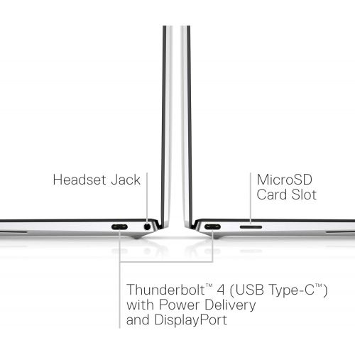 델 Dell XPS 13 (9310), 13.4 inch FHD+ Touch Laptop Intel Core i7 1185G7, 16GB 4267MHz LPDDR4x RAM, 512GB SSD, Iris Xe Graphics, Windows 10 Pro Platinum Silver with Black Palmrest