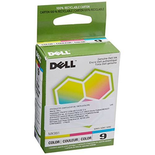 델 Dell MK991 Series 9 926 V305 Color Ink Cartridge (Cyan Magenta Yellow) in Retail Packaging