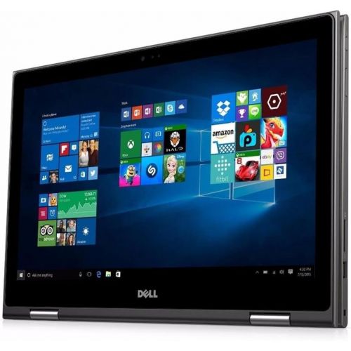 델 Dell i5568 15.6 FHD 2 in 1 Laptop (Intel Core i7 6500U 2.5GHz Processor, 8 GB RAM, 1 TB HDD, Windows 10) Gray