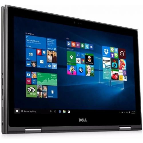 델 Dell i5568 15.6 FHD 2 in 1 Laptop (Intel Core i7 6500U 2.5GHz Processor, 8 GB RAM, 1 TB HDD, Windows 10) Gray