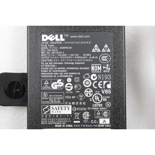 델 Original Dell 19.5V 4.62A 90 Watt Replacement AC Adapter for Dell Notebook