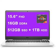 Dell Inspiron 3000 3505 Premium 15 Laptop I 15.6” FHD WVA Narrow Border I AMD Ryzen 3 3250U I 16GB DDR4 512GB SSD + 1TB HDD I AMD Radeon Graphics HDMI Win10 Snow White